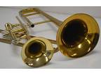 SET/LOT 3 TRUMPETS & 3 TENOR TROMBONES (CONN, BUNDY, HAWK, WINDSOR by BUESCHER)