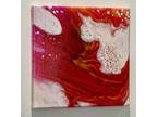 Original Art Canvas Painting Acrylic Pour Modern Abstract Signed #042519