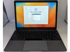 Apple MacBook Core m3 1.2GHz 8GB RAM 256GB SSD 12" MNYK2LL/A -Space Gray C grade