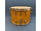 1966 Ludwig Gold Sparkle Marching Snare Drum 10” x 15” Keystone 378939
