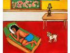 Outsider Art James Bianco Surrealism on canvas