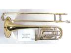 Bb/F Tenor Trombone w/ Case and Mouthpiece- Gold Lacquer Excellent Condition