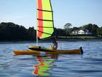 15' Ocean Kayak with upwind professional expedition sailing rig