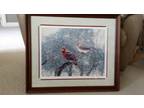 Wildlife Print "Snow Showers - Cardinals"