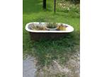 2 cast iron- white porcelain bathtubs
