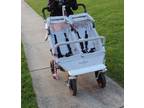 Easywalker duo double stroller, silver, good used condition