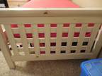 Twin bed with bunkie board and night stand room for storage under