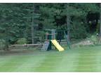 Plastic Coated Wood 4x4 weatherproof Swing Set