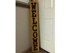 Welcome home decor front door sign
