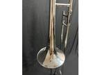 VINTAGE!** Besson 8-10 Silver Trombone in ORIGINAL CASE *NICE*