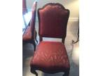 Minton-Spidell 6 dining room chairs and glass table