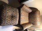 Earth Tones Chair and Ottoman