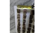 Vintage Brass Metal Lion Claw Table Feet Cap~Lot of 22 . Not Cleaned Or Polished