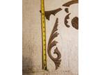Vintage Antique Ornate Oak Furniture Embellishment Trim for Pediment
