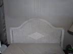 White wicker bedroom set