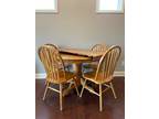 Table and chairs, Oak