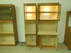 4 Decorative Smoked Glass Bookcases