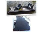 Bass pro shop pond prowler II 10 foot and trailer plus extras