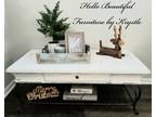 White, Farmhouse, Rustic, Coffee Table