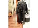 Black leAther coat