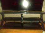 Large glass TV stand