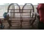 Handcrafted Wicker outdoor chair set