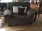 Sofa, Loveset, Recliner, Storage Ottoman & Throw Pillows