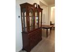 Cherry hutch / china cabinet like new