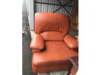 Designer leather recliner large