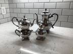 Silver plate tea set