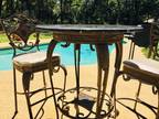 Ornate Iron Bistro Set