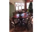 Round table with 6 chairs