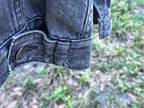 Vintage Marshall Amplification Jean Jacket washed Black Denim 1980's