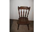 Sturdy wood chair