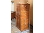 Antique Oak File Cabinet, four drawers, early 20th century. Lightly Used