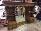 Solid oak mirror dresser top