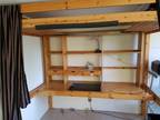 Large Desk and Bookshelf Combination
