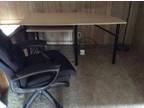 Computer desk and chair