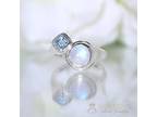 Silver Moonstone Ring.