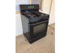 GE Gas kitchen stove, black, good con
