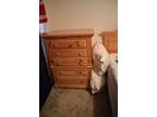 Queen bed, desk, and dressers