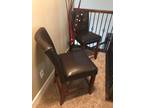 Brown Leather Bar Stools