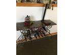 Marbletop Wine table wtih accesories