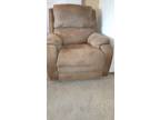 Recliner/Rocker/Large/ Microsuede Light Brown
