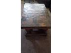 Solid wood coffee table with insolid inlays 51 in. x 31in.