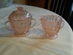 Pink depression dishes