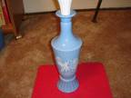 Greek Blue Porcelain Bottle/Top-40+ years old