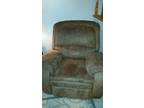 Brown Suede Recliner