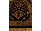 Vintage Perla Genuine Hand Woven Chenille Rugs Native American