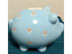 Blue Baby Large Ceramic Piggy Bank